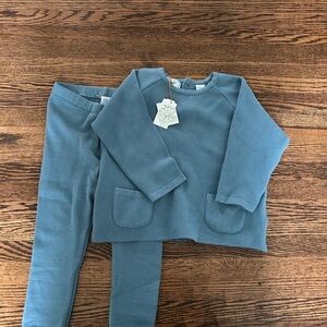 Feltman Brothers Kids Matching Set - Blue Cotton Sweater